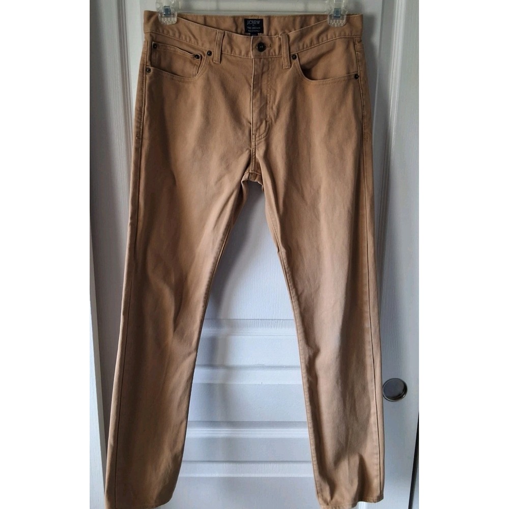 J. Crew Mens 31x32 The Driggs Slim Fit 5 Pocket Corded Cotton Pants Flaws‎